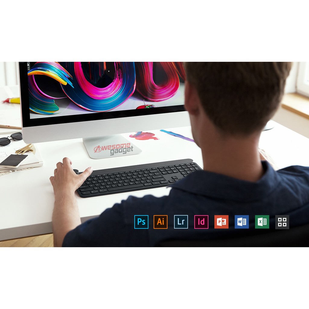 Logitech Craft Wireless Keyboard Intelligent Control Adobe Microsoft