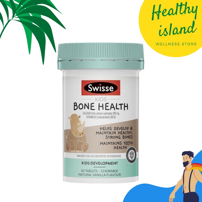 Vitamin Tulang Kuat Anak 2+ Tahun Rasa Vanilla Swisse Kids Bone Health