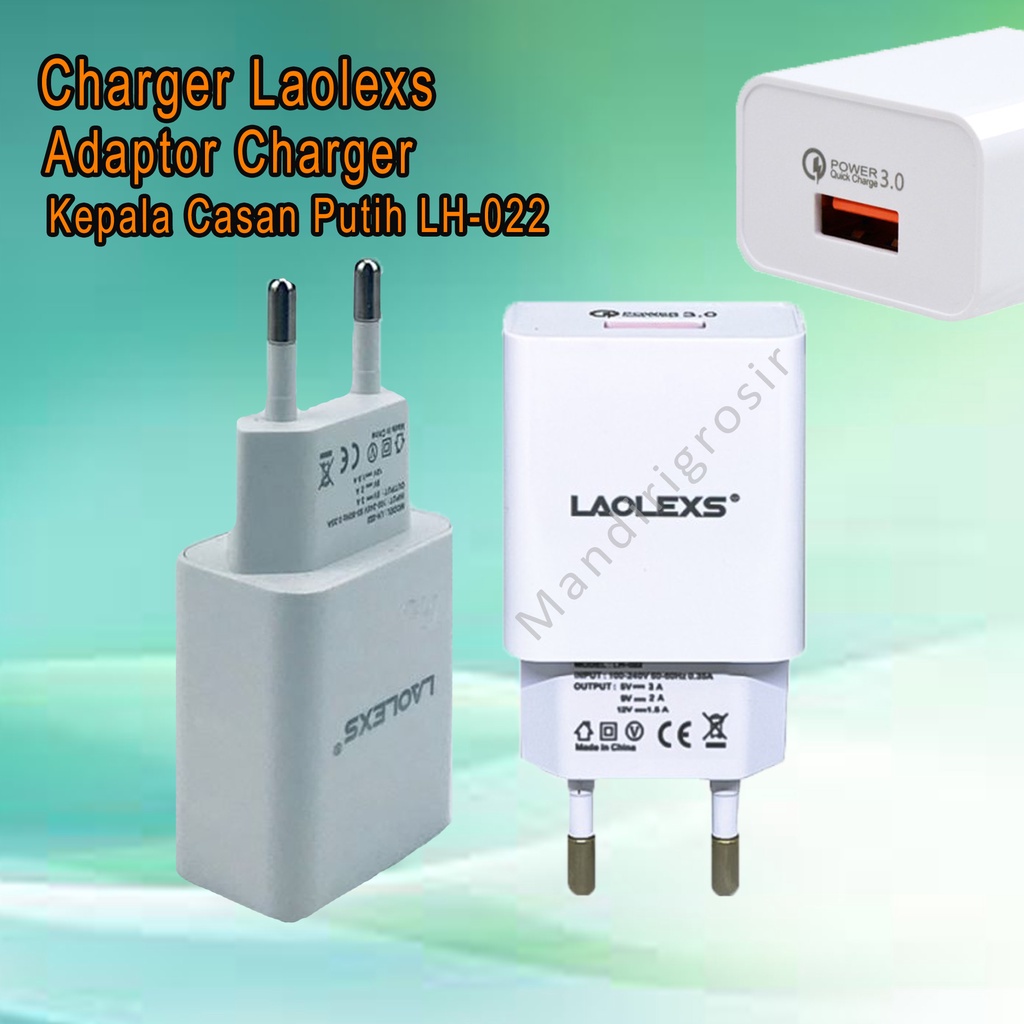 Adaptor Charger *Charger Laolexs * Kepala Casan Putih * LH-022