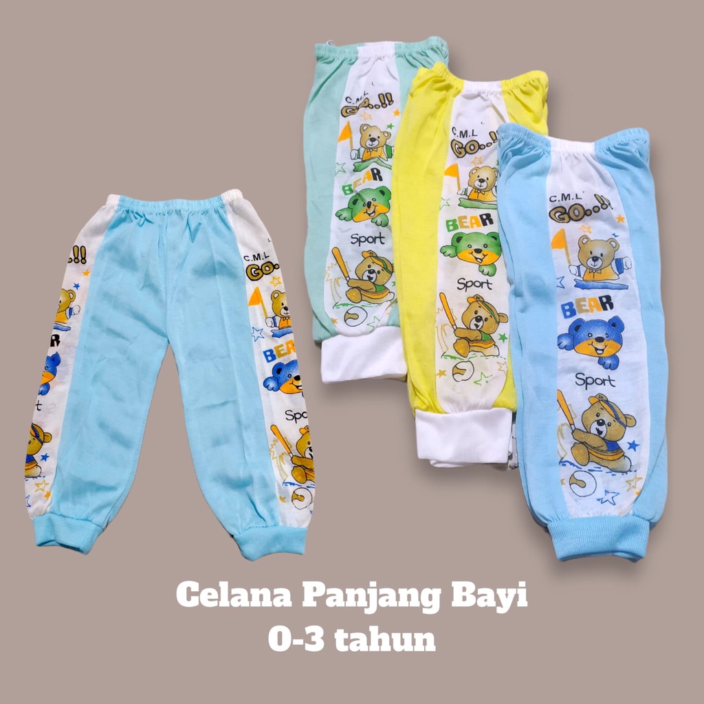 Celana Panjang Bayi Print Merk YEJI S,M,L,XL