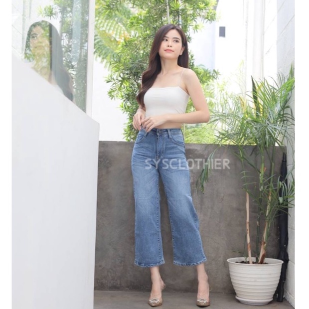 CELANA JEANS WANITA OMNIA KULOT JEANS-SYS CLOTHIER