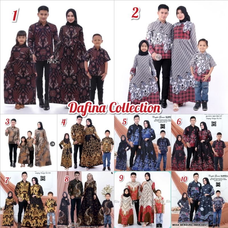 Couple Family Couple Anak dan Orang Tua Couple Batik Keluarga Komplit