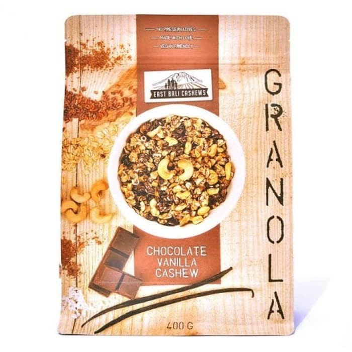 

Premium Granola Chocolate Vanilla by East Bali Cashews / Coklat Vanila
