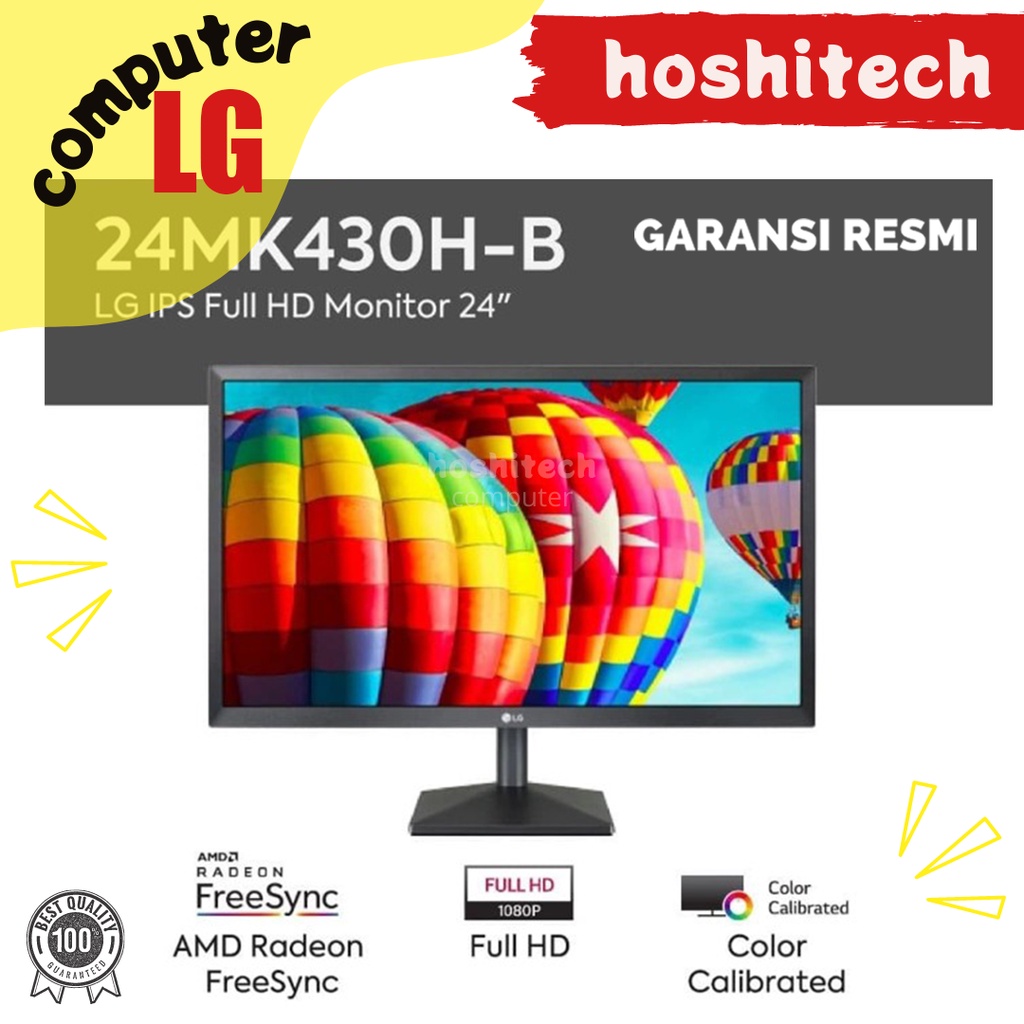 Monitor LED LG 24MK430H-B IPS FHD 24&quot; VGA HDMI 1920x1080 AMD freesync