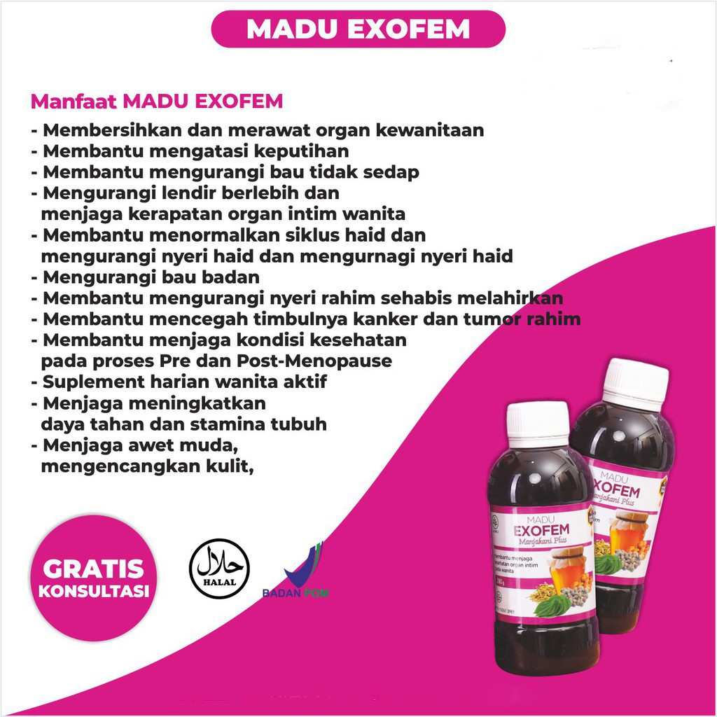 Madu Exofem Obat Herbal Keputihan Kewanitaan Bau Gatal Abnormal Haid Terlambat yg Paling Ampuh BPOM