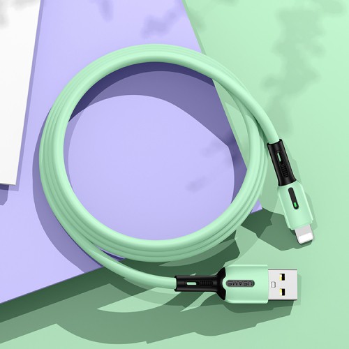 KABEL DATA iPhone USAMS LIGHTNING SJ431 ANTI KOTOR TINTA DEBU