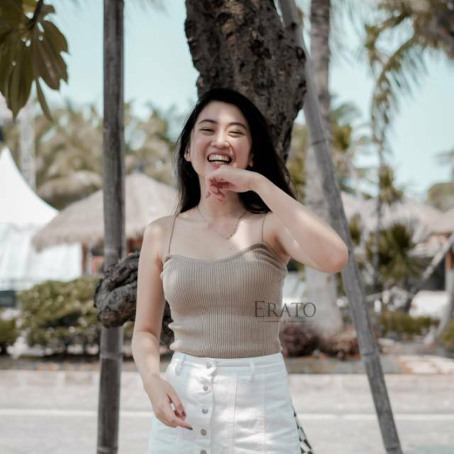 Knit Tank Top Erato / Tank Top Cewek / Atasan Wanita