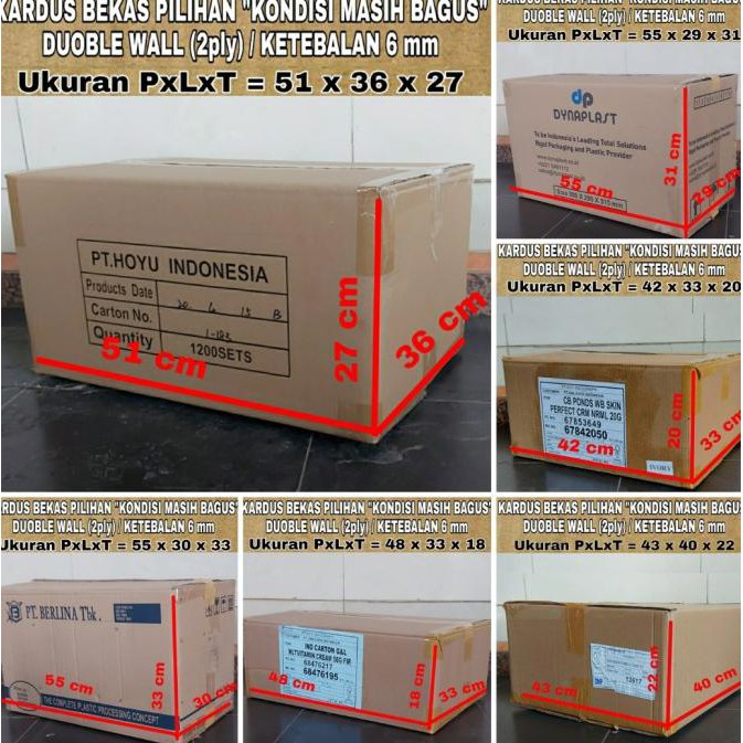 

Kardus Bekas/Kardus Packing/Kardus Pindahan/Box/Karton - 48X33X18 Cm
