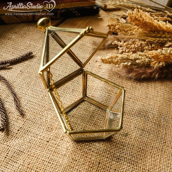 

AKSESORIS PERNIKAHAN TERARIUM | KOTAK CINCIN MINI SEGI 5 PERLENGKAPAN PESTA CRAFT