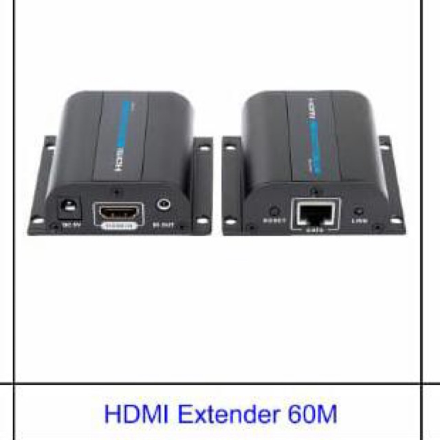 HDMI Extender 60M over kabel UTP / LAN Cat5e / Cat6e