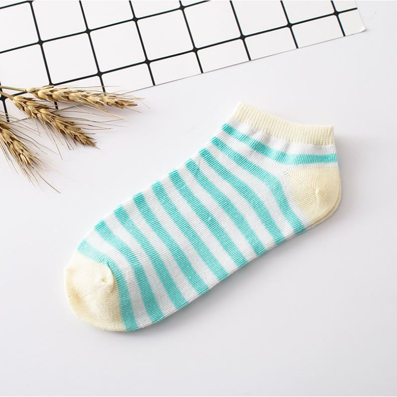 Kaos Kaki Wanita Garis Unisex Fashion Japan Kaos Kaki Pendek Wanita Ankle Socks Import Kaos Kaki Wanita IMPORT Semata Kaki Kaos Kaki Ankle Stripe Kaos Kaki Perempuan Kaos Kaki Mata Kaki Stripe Warna Warni