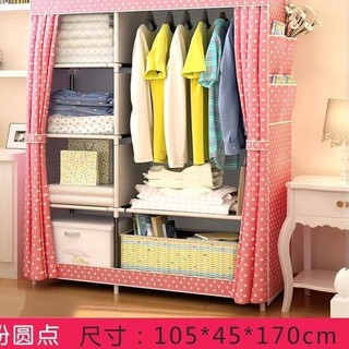 Lemari Pakaian Dua Sisi Rak baju lemari portable anak bayi Lemari Pakaian Dua Sisi Rak baju lemari portable anak bayi