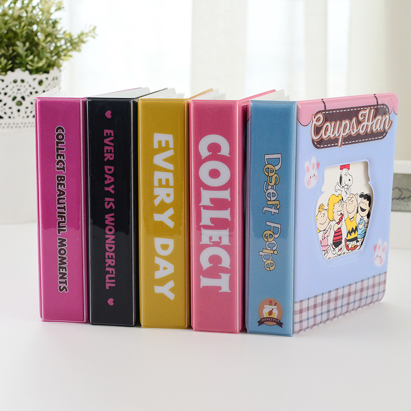 Cartoon Heart Album Holds 64 Mini Photos Instax Album Photo Album for Mini  &amp; Name Card 7s 8 25 50s Mini Photo Album