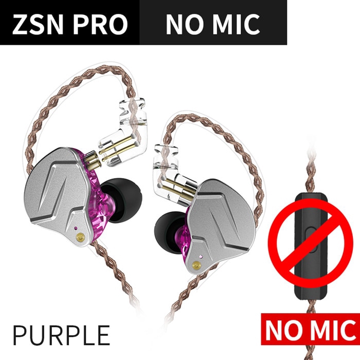 KZ Zsn Pro 1ba + 1dd in ear Hybrid Sport HiFi Earphones Zsn upgrade PK Zs10 as12 as16