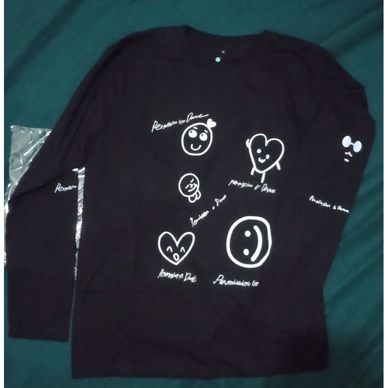 KAOS JIMIN~BTS PTD L.A KAOS LENGAN PANJANG HITAM FULL GAMBAR