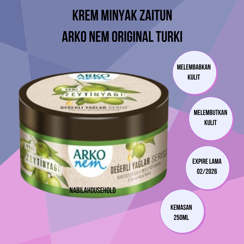 Minyak Zaitun Jaitun Arko Nem Krem Asli Import dari Turki