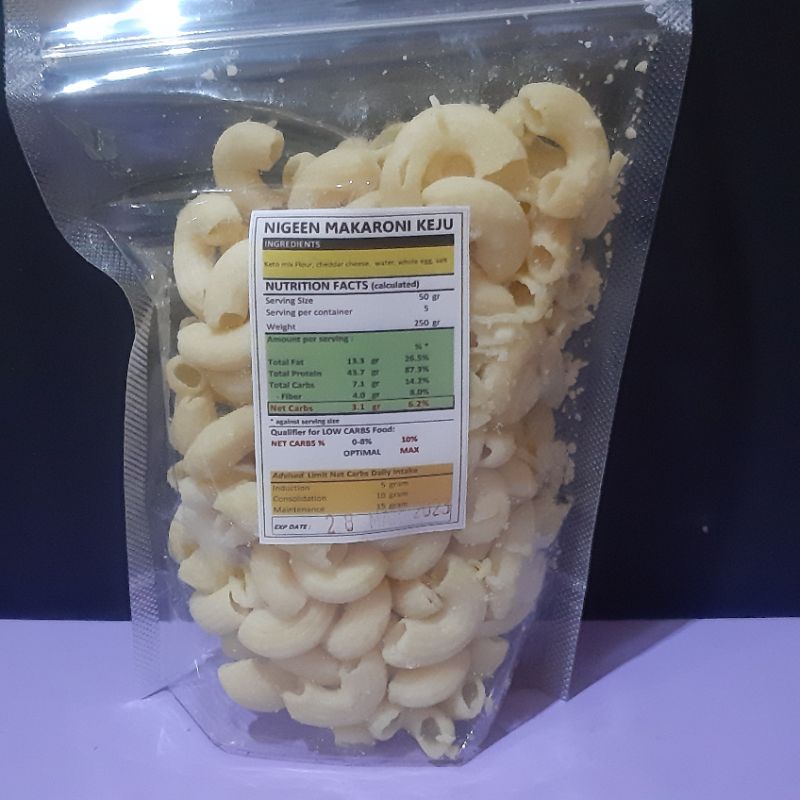 

nigen makaroni keju 250 gr lowcarb