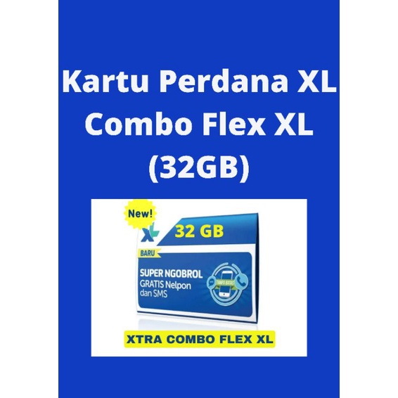 Kartu Perdana XL Xtra Combo Flex XL (32GB), Kartu XL Combo Flex 32GB Nasional