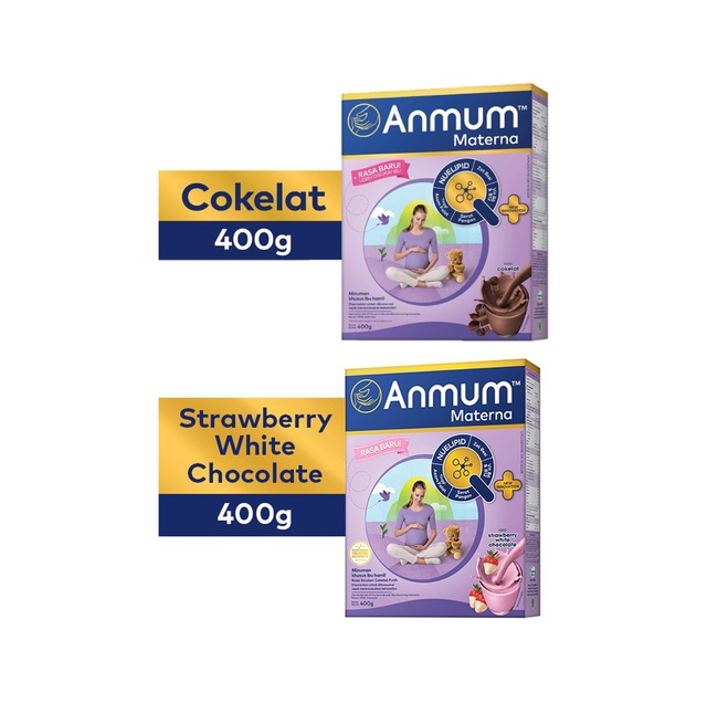 Promo Harga Anmum Materna Strawberry White Chocolate 400 gr - Shopee