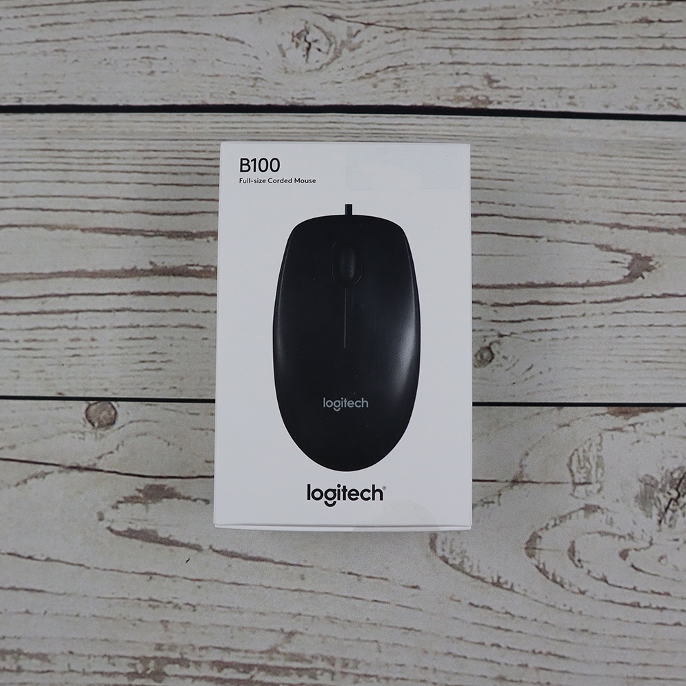 Logitech Wired Mouse - B100 - Black