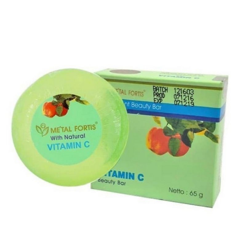 SABUN WAJAH VITAMIN C PENCERAH WAJAH - SABUN WAJAH PENGHILANG JERAWAT SABUN METAL FORTIS VIT C