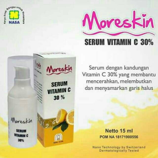 Moreskin Serum Vitamin C / Serum Pemutih / Agen Nasa Jakarta 