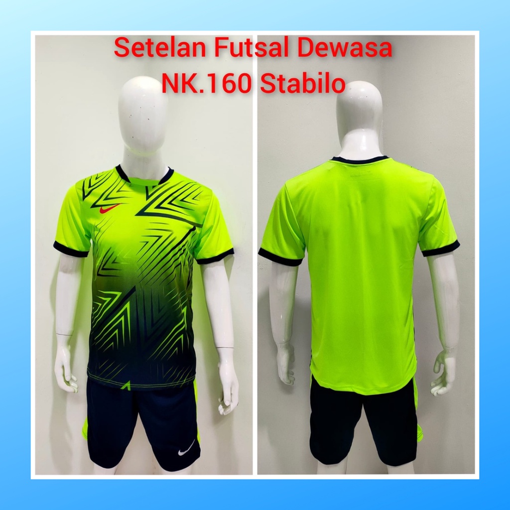 jersey futsal pria kaos sepak bola baju dan celana setelan wanita dewasa t-shirt outfit seragam jarsey kostum olahraga pakaian apparel print sport jersy soccer casual jersi suit NK160 stabilo