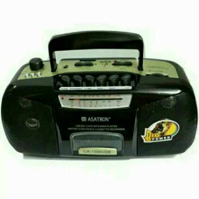 Radio Asatron R-1568 USB RADIO TAPE/KASET/AM FM/SD MP3
