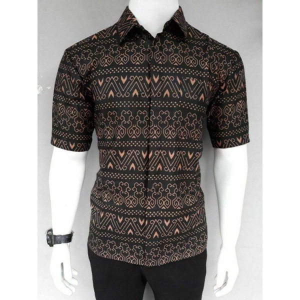 BAJU BATIK PRIA SEMUT COKLAT DISTRO