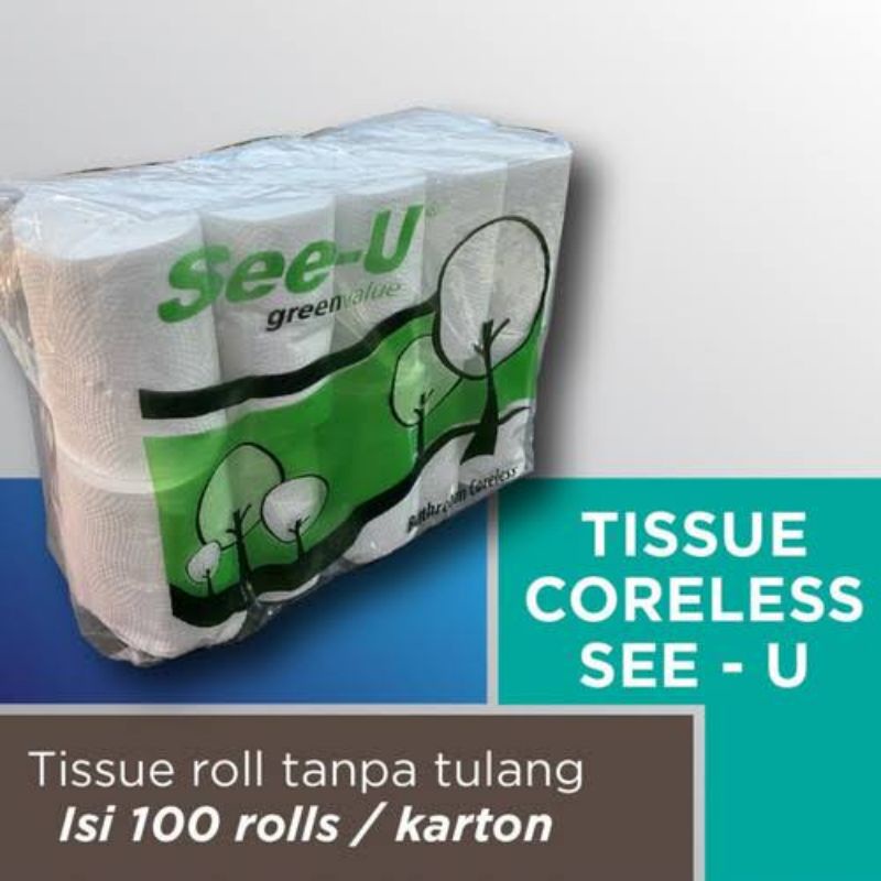 Tissue Bathroom isi 10Roll / Tisu Gulung / Tissue Roll / Tissu Toilet / Tissu See U Coreless