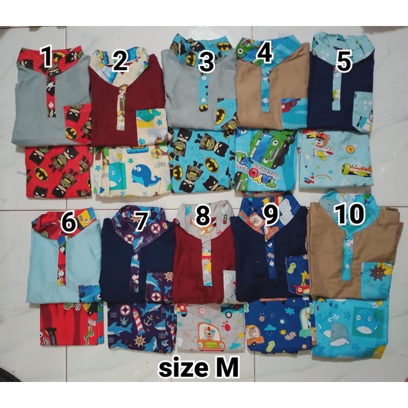 Sarkoci (sarung koko peci) bahan katun catra untuk anak usia 1-10tahun