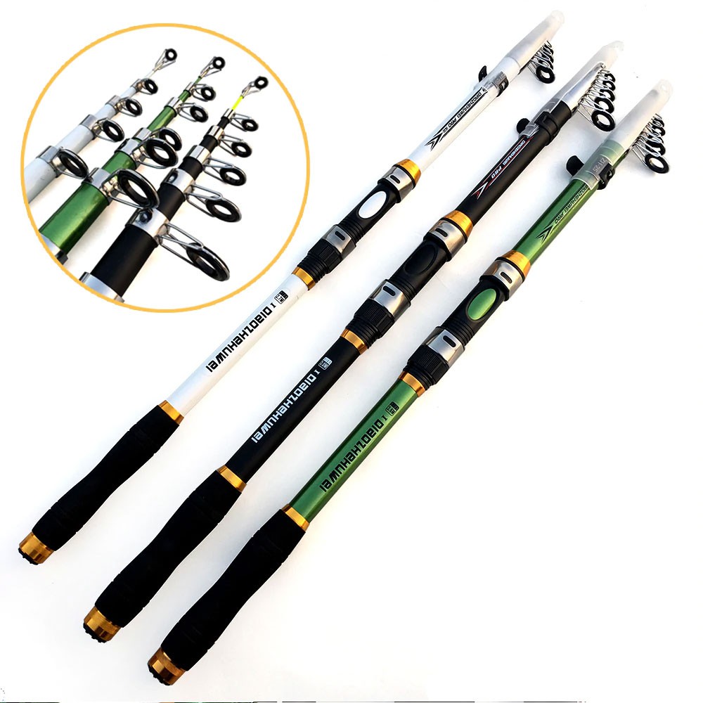 GHOTDA Joran Pancing Portable Carbon Fiber Telescopic 2.1M/2.4M/2.7M/3.0M.