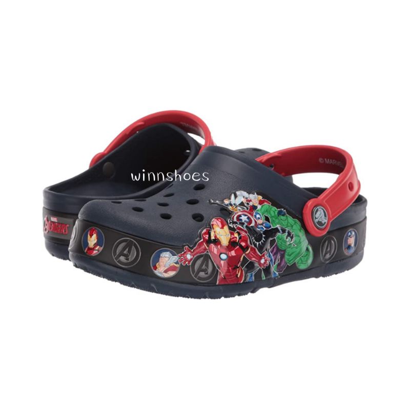 Crocs Kids Fun Lab Marvel Avengers Clog Sandal Anak Laki Perempuan Kekinian Import Sendal Baim Superhero