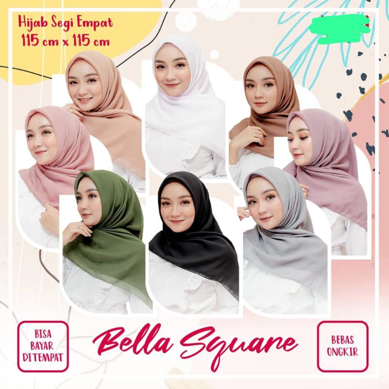 SEGI EMPAT BELLA SQUARE || Bella polycotton 110x110