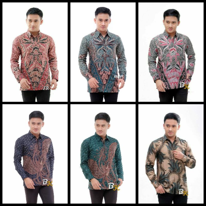 PREMIUM BEST SELLER MODERN BATIK PRIA LENGAN PANJANG BAGUS MAHAL TERBARU