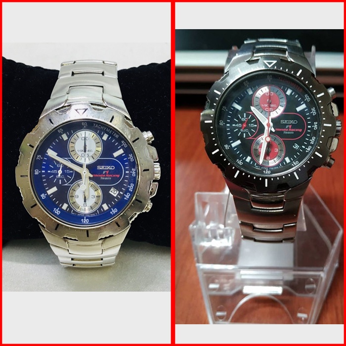 Seiko Quartz F1 Honda Racing Chronograph - Jam Tangan Pria SND785 SND787