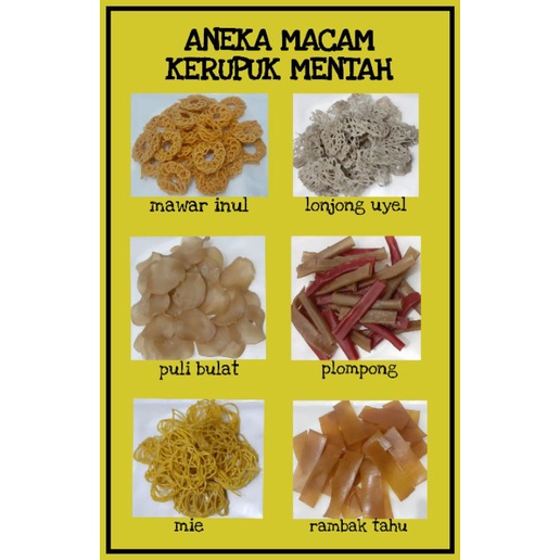 

1 KG KERUPUK MENTAH/KRECEK KILOAN MURAH SURABAYA Bismillah lariis berkah