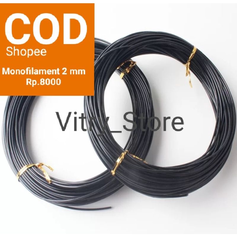 Monofilament / Monoline /Tali Panah Ikan / Tali Speargun 2 mm