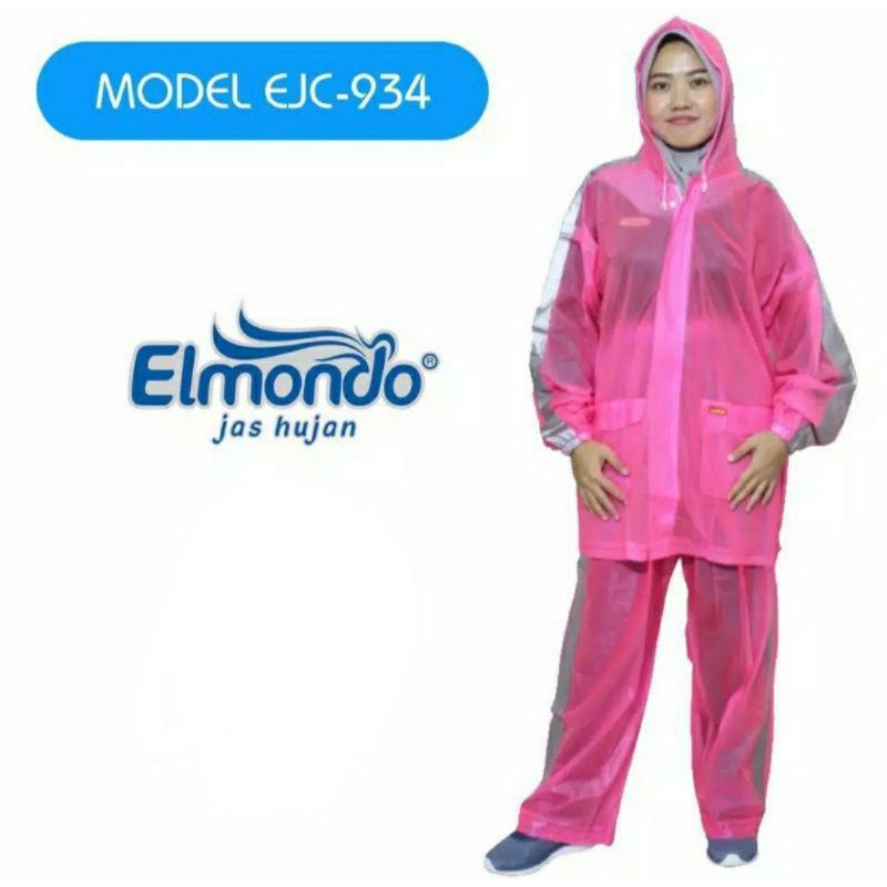 Jas hujan pria / wanita elmondo lexi 934 setelan jaket celana tebal