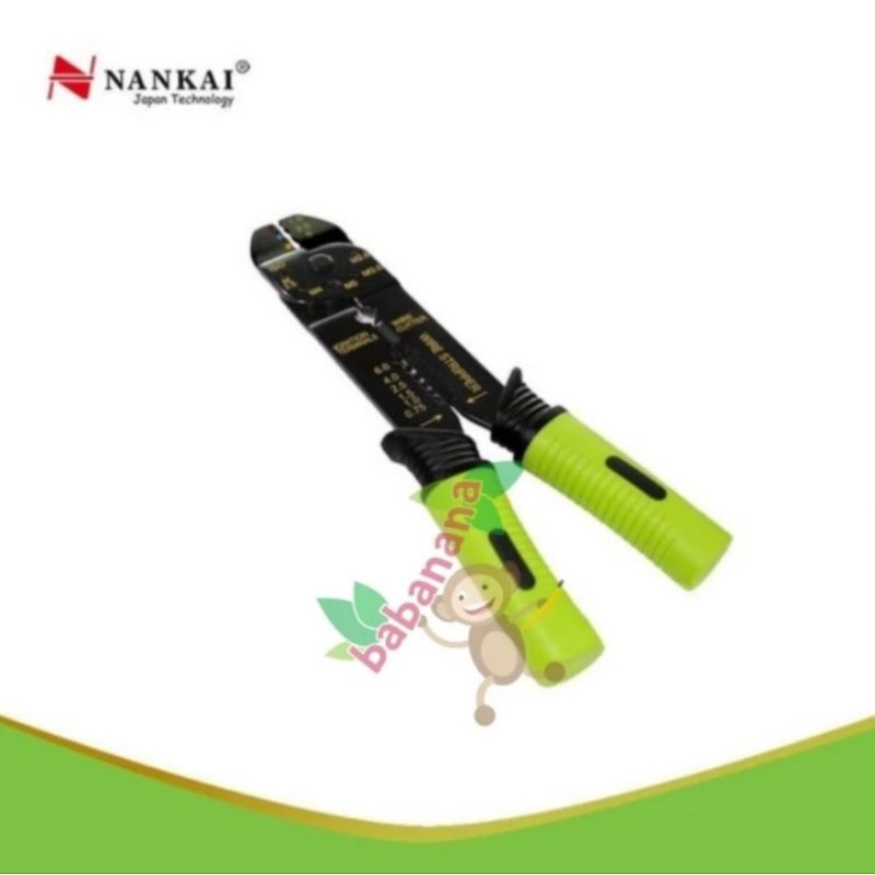 Nankai tang crimping krimping skun penjepit pengupas kabel 9 inch