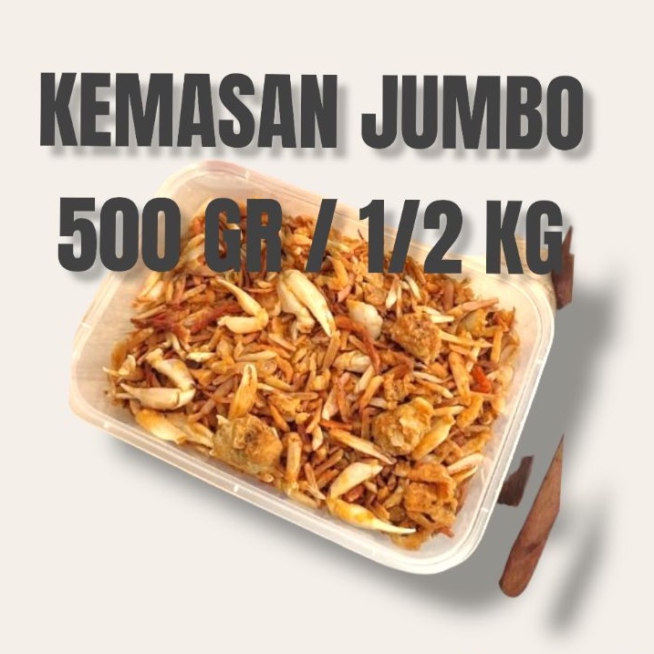 

KAKI BABY CRAB KEPITING CRISPY KEMASAN JUMBO 500 GR BABY CRAB ASLI TANGAN PERTAMA GRESIK