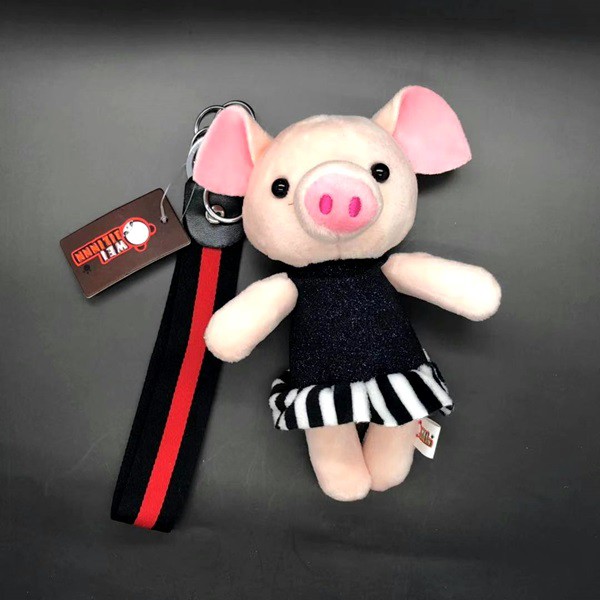 Gantungan Kunci Bludru Boneka Babi Piggy Pig Couple Keychain