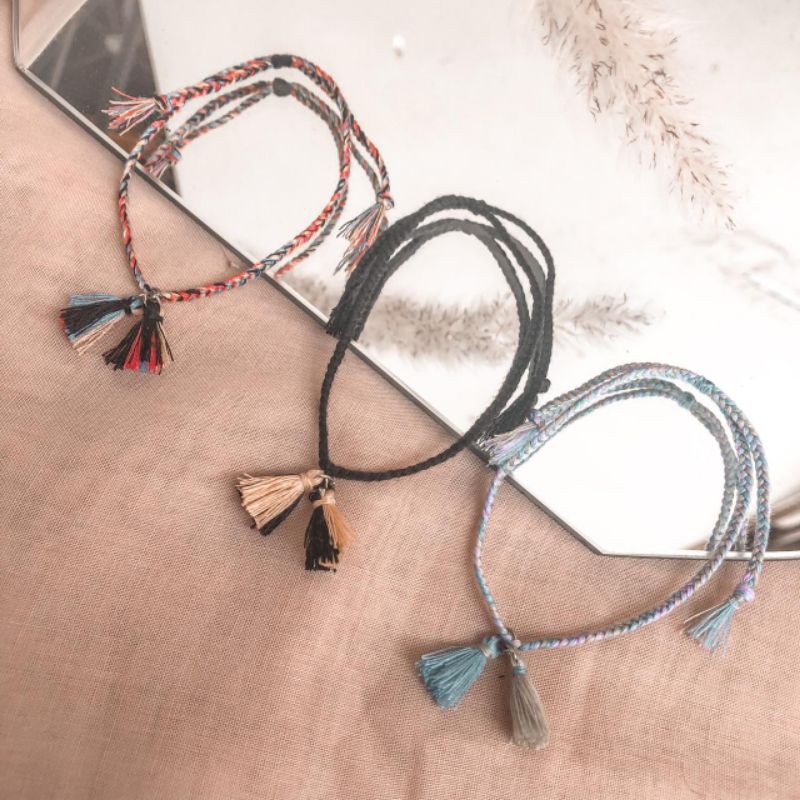 TASSEL BRACELETS (gelang tali/ gelang rumbai/ gelang handmade/ gelang)