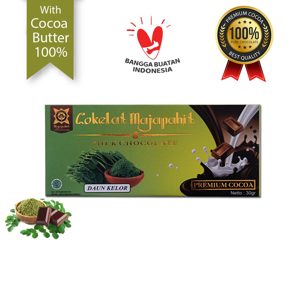 

Coklat Batangan 30 gr Varian Daun Kelor/ Cokelat Majapahit/Coklat Sehat Tanpa Bahan Pengawet