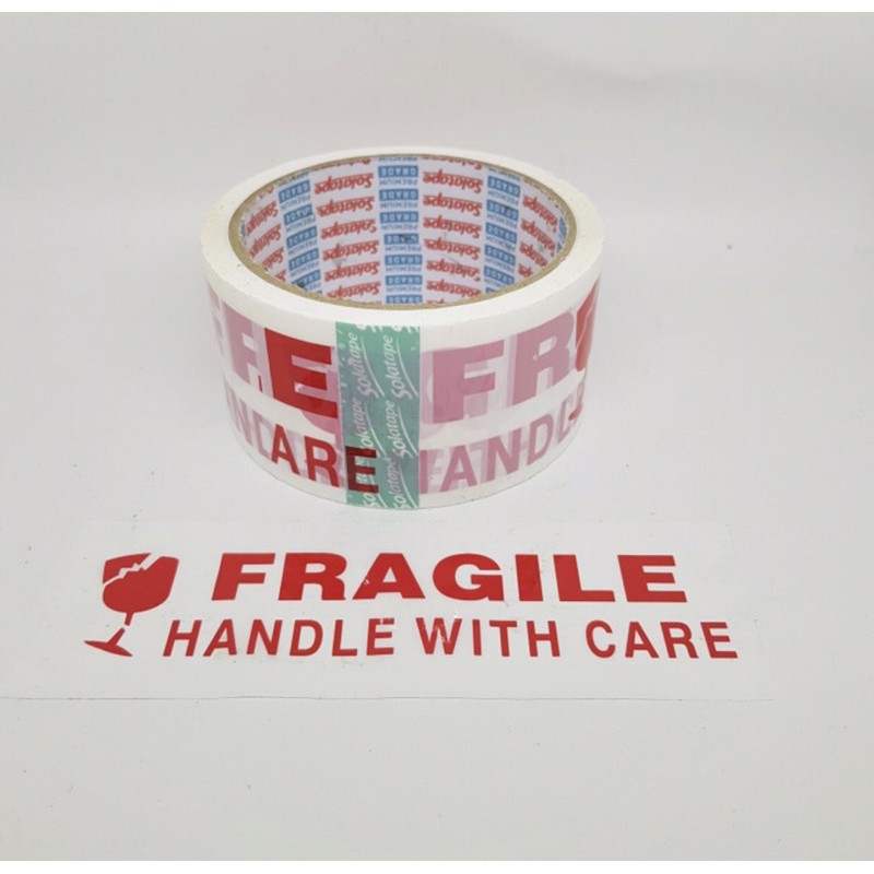 

LAKBAN FRAGILE PUTIH 2”(48mmx60YARD)-SOLATAPE-MURAH DAN BERKUALITAS