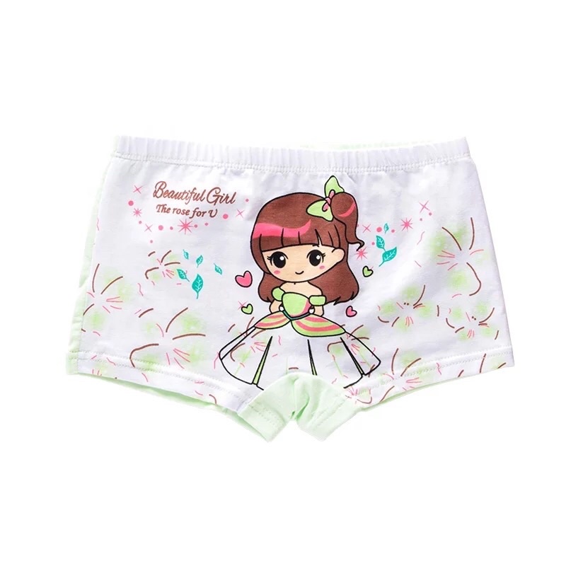 Celana Dalam Boxer Anak Perempuan Bahan Katun Import Isi 5 in 1 Free Ziplock Pouch Boxer Anak Cewe Bahan Katun Celana Dalam Segiempat Anak Perempuan Lucu dan Murah