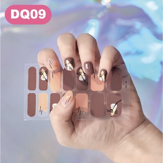 14pcs Sticker Kuku warna polos Premium Nail Art Manicure Pedicure / LEM KUKU NAIL ART LANGSUNG JADI KU030