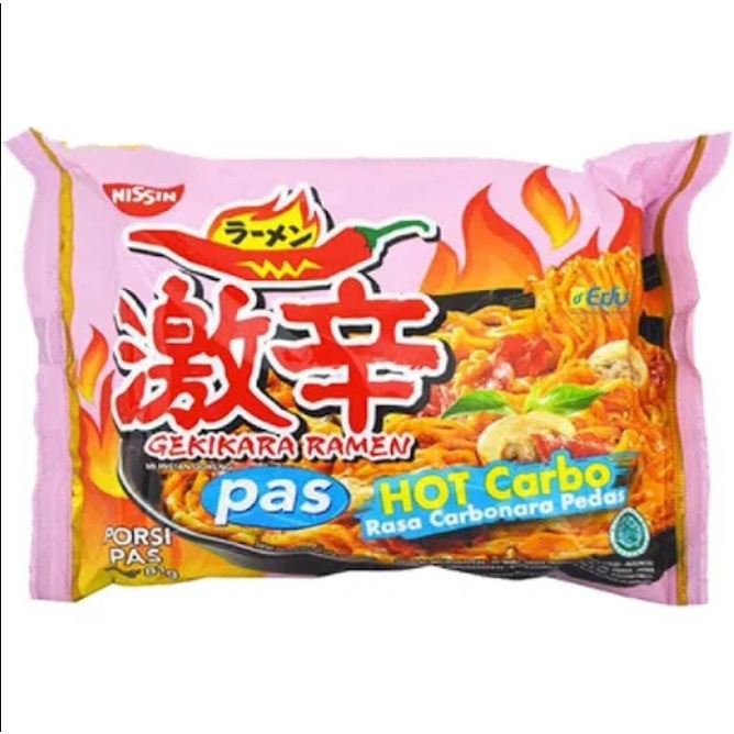 

Nissin Mie Ramen Carbonara Gekikara Rasa Pedas 81g