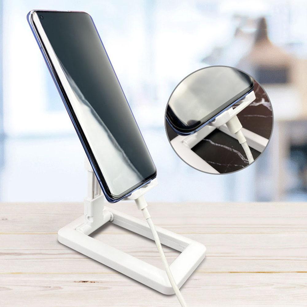 Rebuy Holder Ponsel Flat Fixed Desktop Telescopic Support Aksesoris Adjustable Tablet Stand