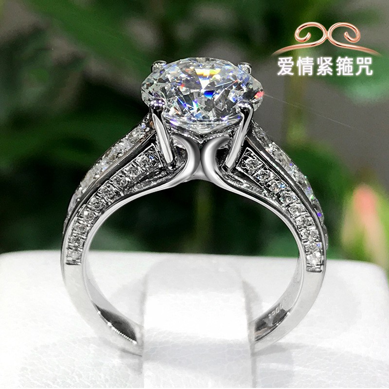 925 Silver Love Rings Perhiasan yang Dapat Disesuaikan